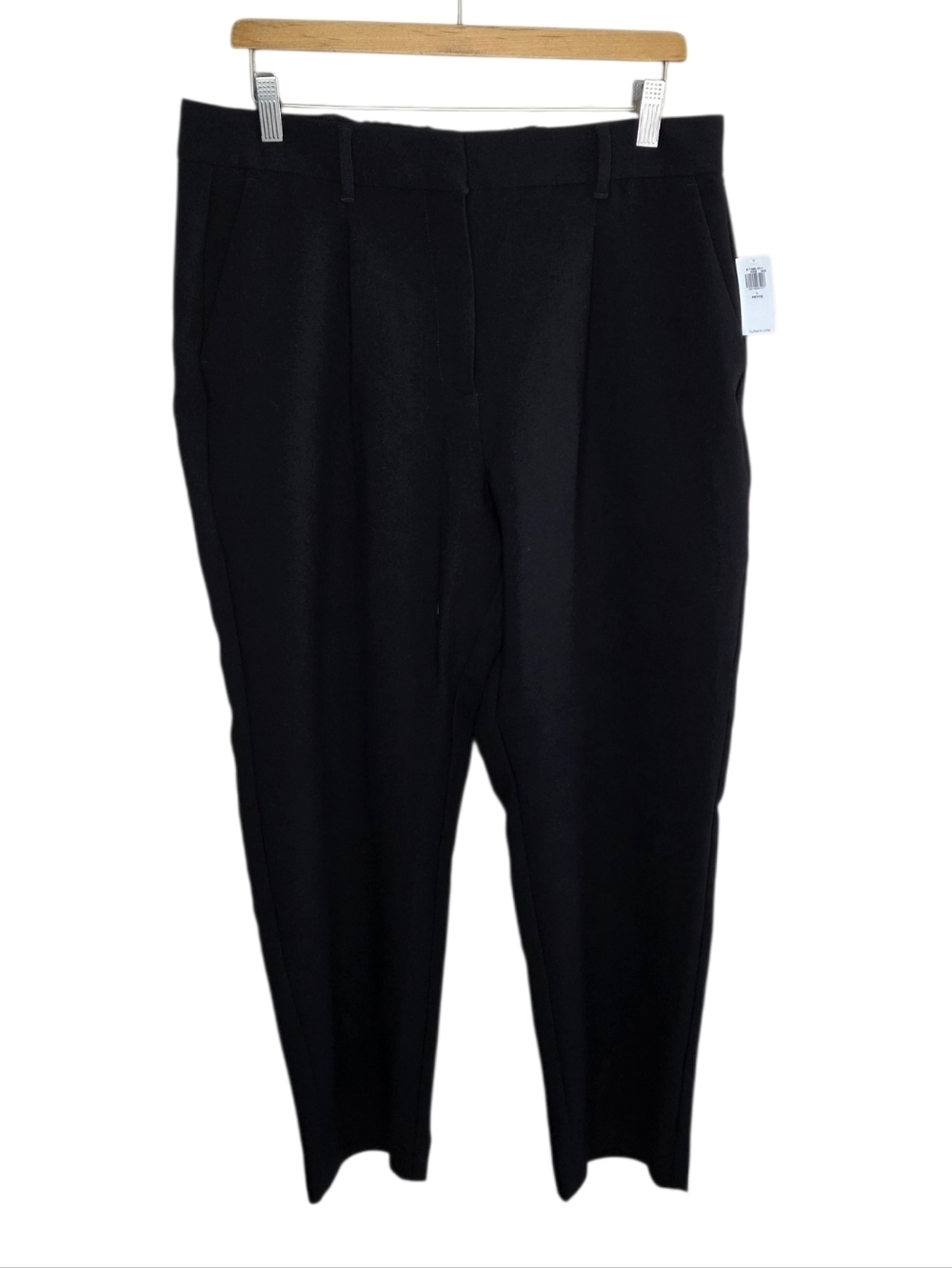 Old Navy Petite Black Taylor Trousers Extra High Rise Size 12P 28.5" Inseam NWT